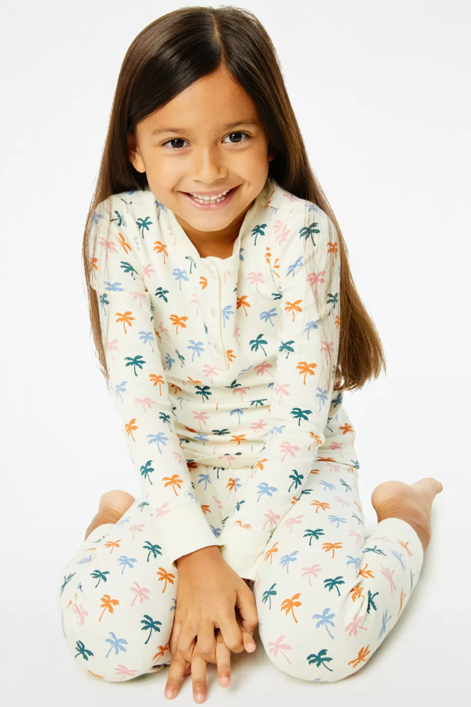 Roller Rabbit Mini Palms Kids Pajamas Yellow Flash Sale