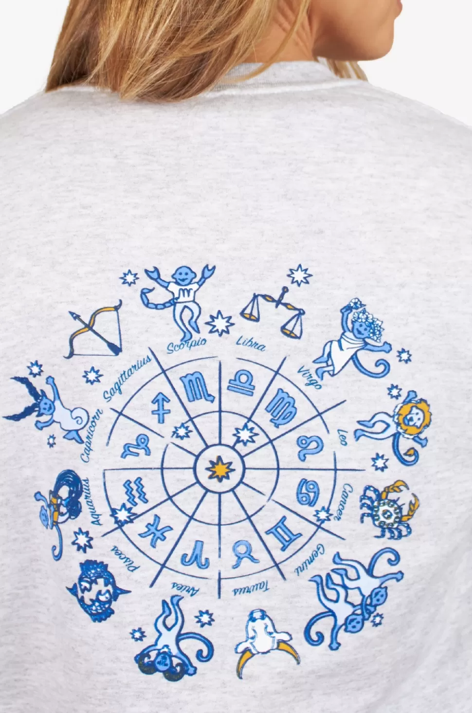 Roller Rabbit Monkey Horoscope Crewneck Grey Store