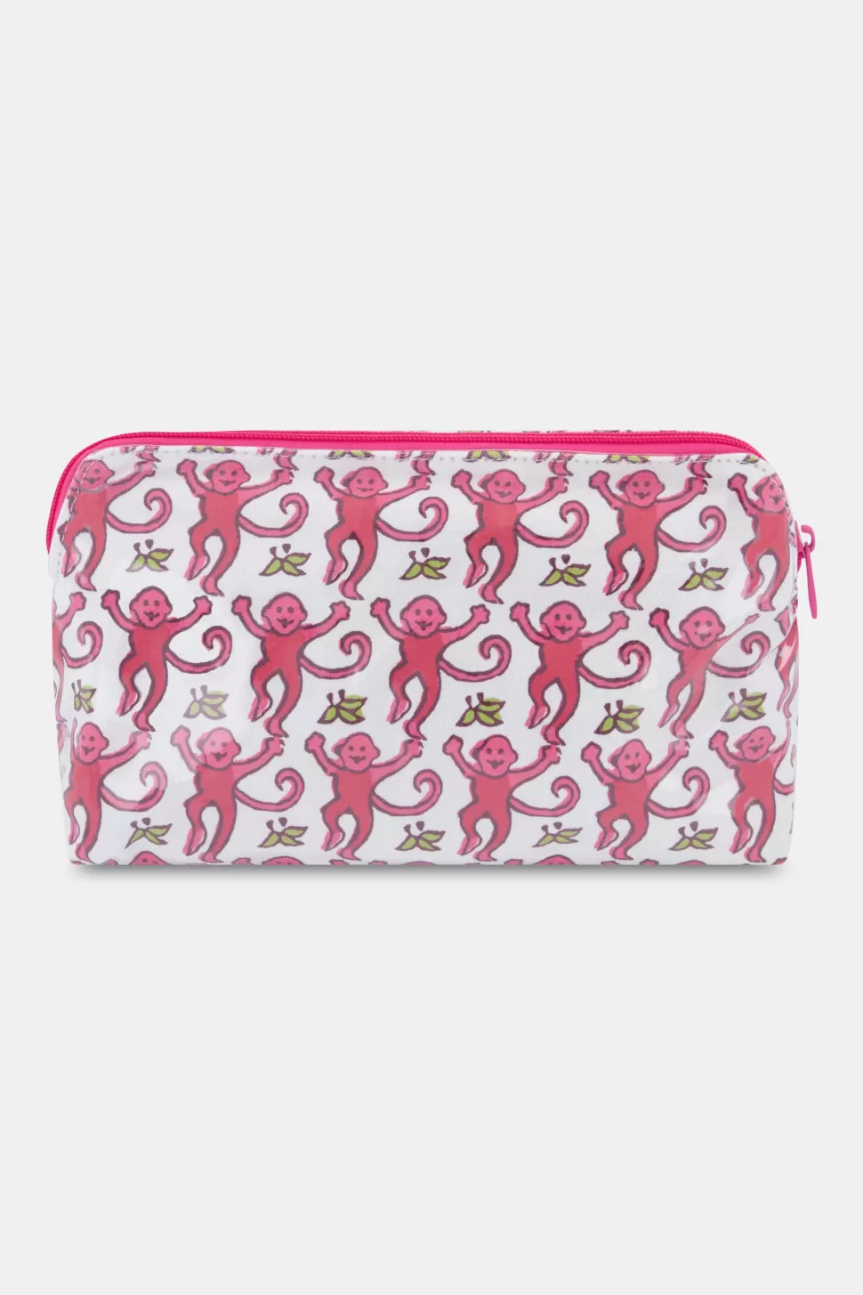 Roller Rabbit Monkey Makeup Bag Pink Fashion