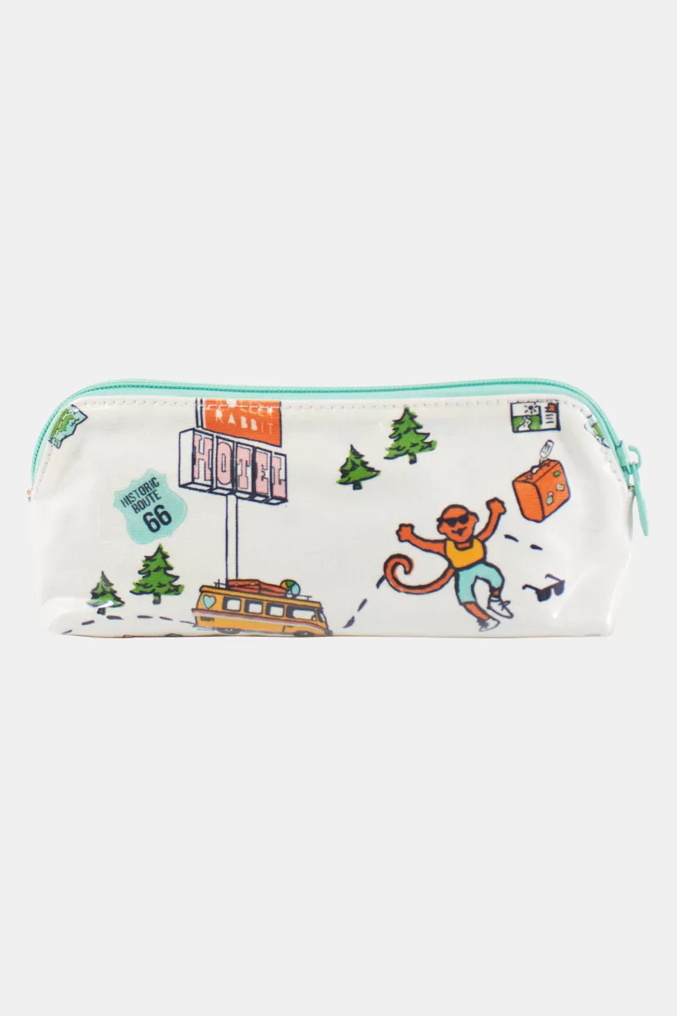 Roller Rabbit On The Road Makeup Bag White Best Sale