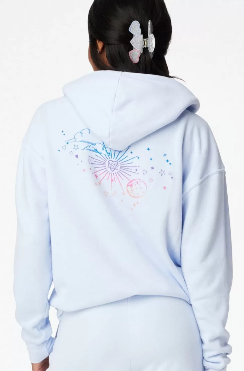 Roller Rabbit Rainbow Fairytale Hoodie Blue Hot