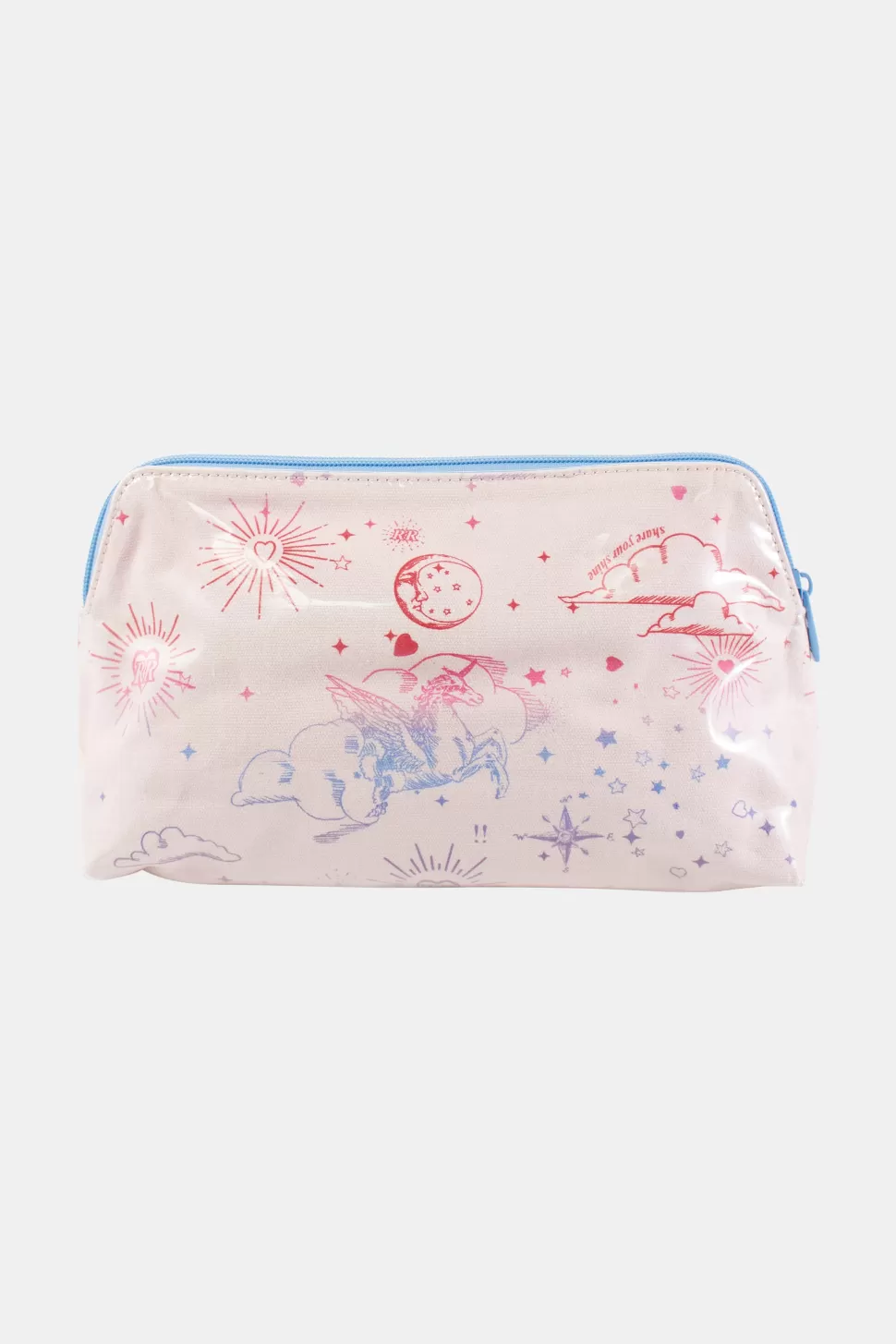 Roller Rabbit Rainbow Fairytale Makeup Bag Pink Hot